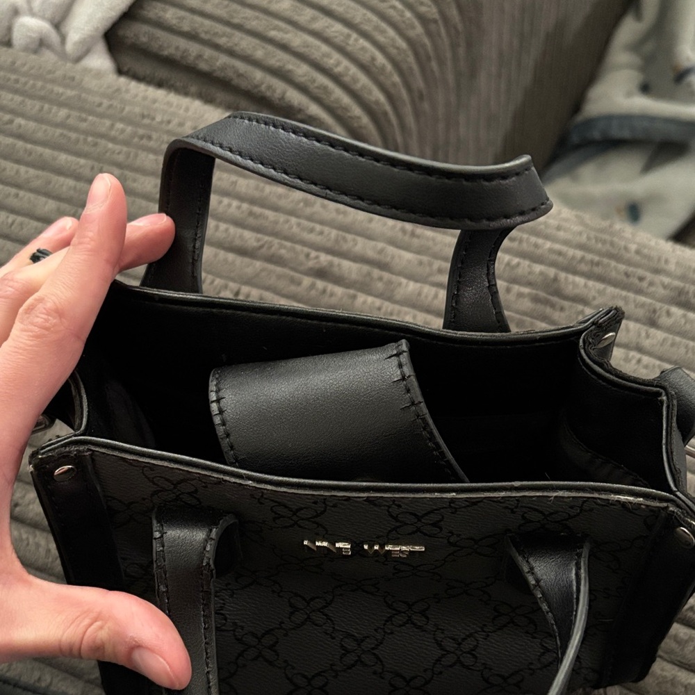 Nine West Black and Gray Satchel - Picture 2 of 3
